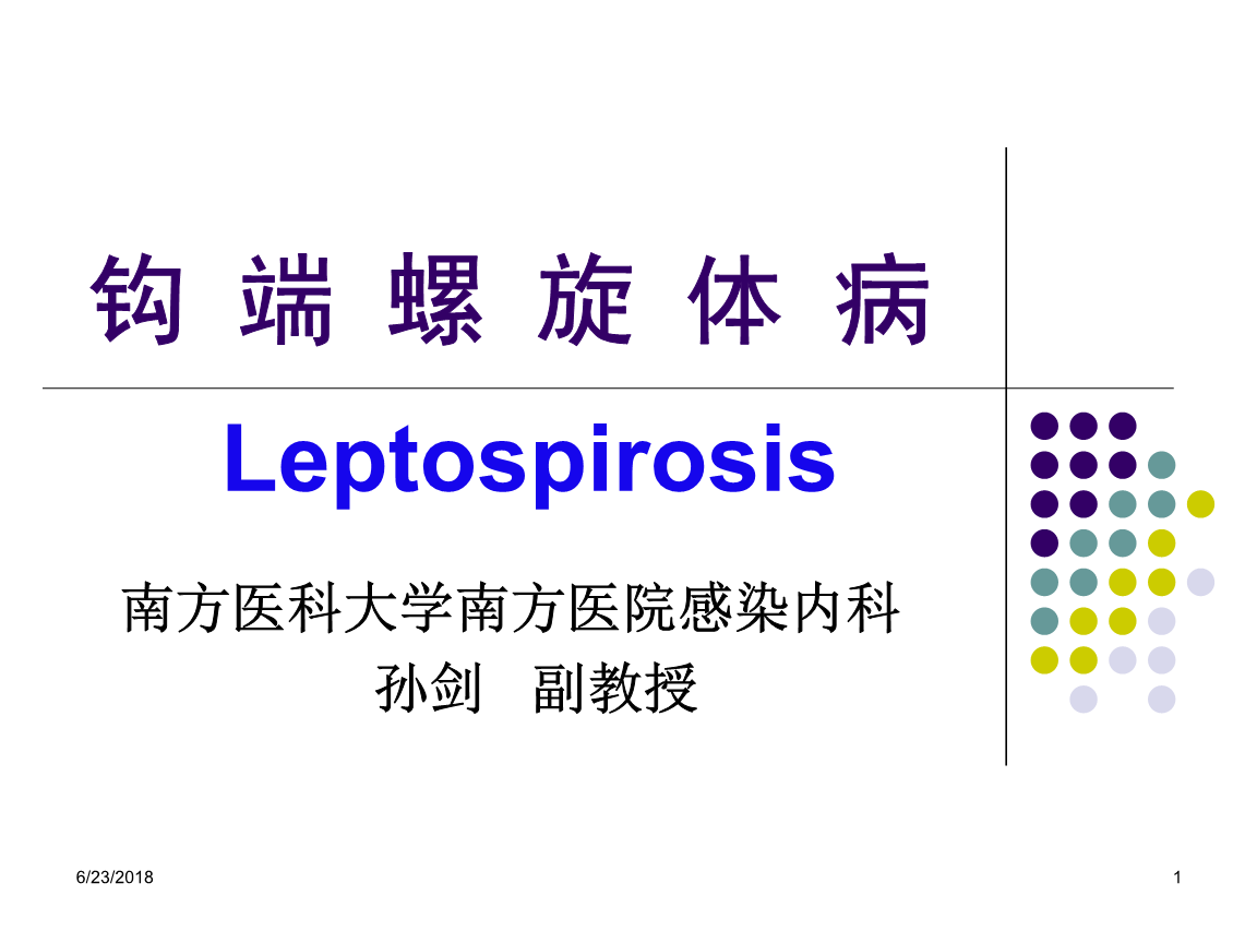 钩端螺旋体病